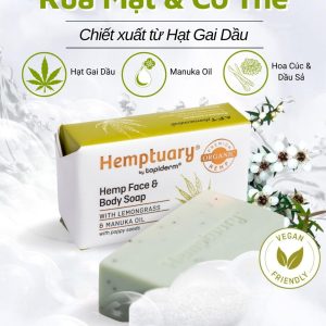 Xà Phòng Rửa Mặt & Cơ Thể Từ Hạt Gai Dầu Hemptuary Face and Body Soap 100g